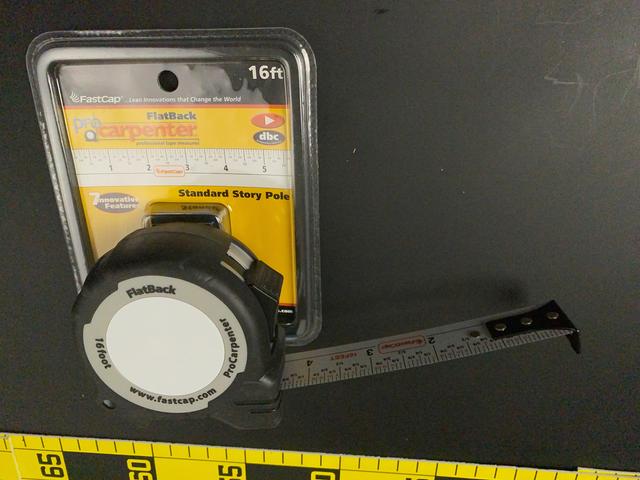 T0134 Story Pole Tape Measure Flat