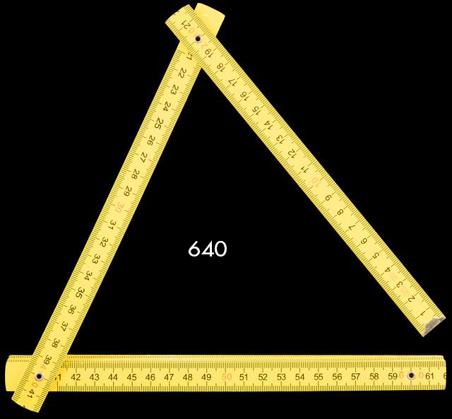 T0138 Folding Ruler Modern