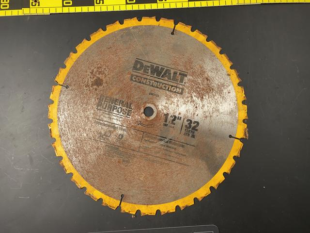 T0835 Old 12" Circular Saw Blade 32t