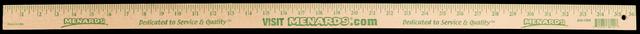 T0932 Menards Wooden Yardsticks