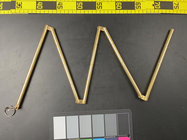 T0933 Brass Folding Sounding Rod