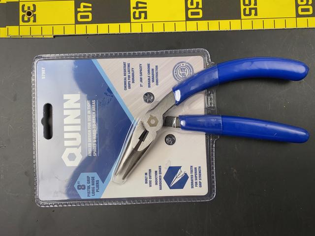 T1244 Bent Handle Long Nose Pliers