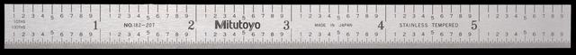 T2502 6" Ruler with hundreth marks1083