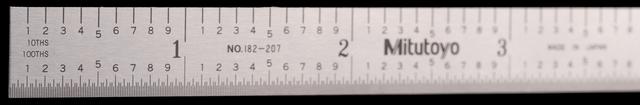 T2502 6" Ruler with hundreth marks1083